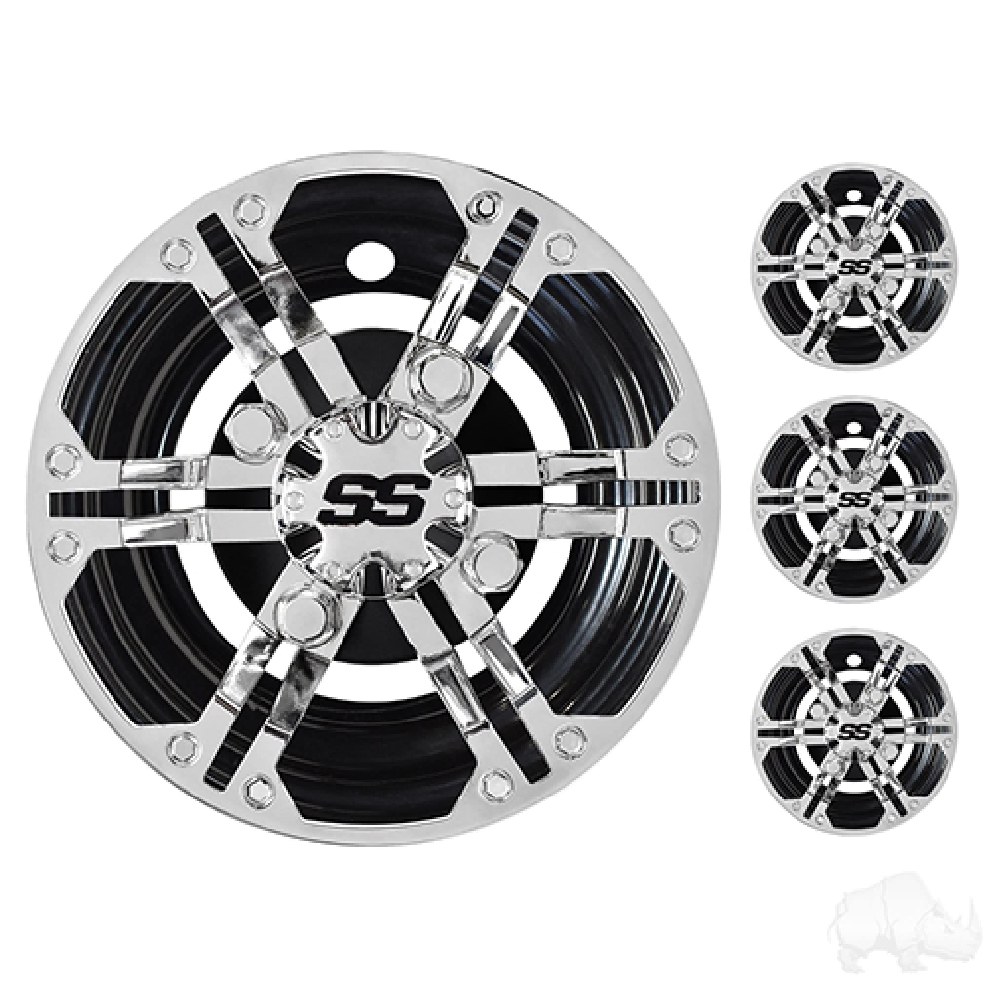 Amazon.com : Red Hawk CAP-0061 Wheel Cover Set Golf carts : Sports